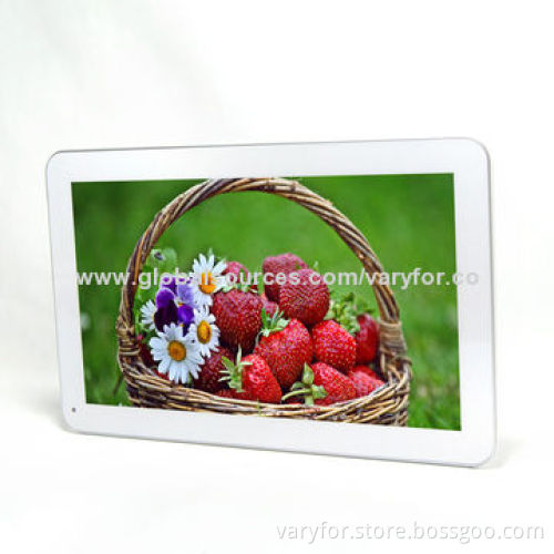 10.1-inch Android 4.4 Quad Core Tablet PC at 1.6GHz, 10-point 1280*800 IPS capacitive touchscreen